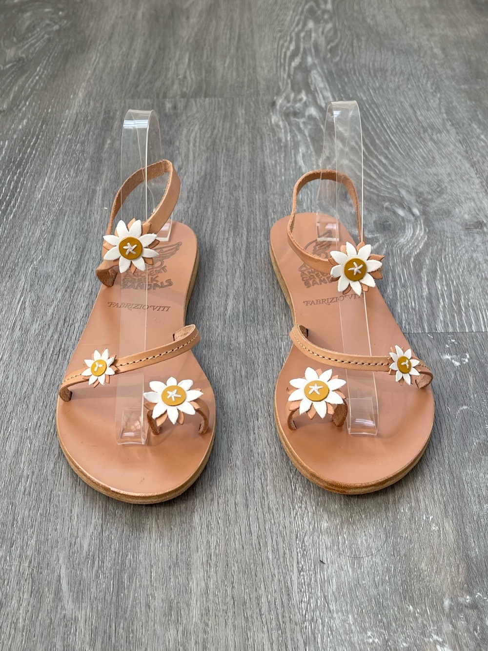 Ancient Greek Sandals x Fabrizio Viti Daisy Leather Sandals Women’s EU 38 US 8